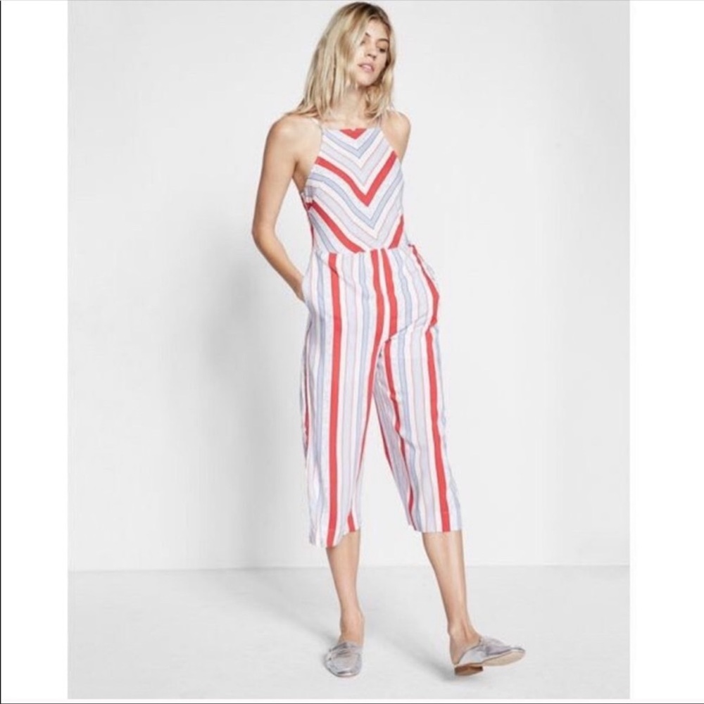 EXPRESS Red, white, and blue romper